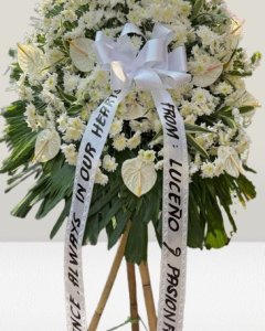 a ribute in white